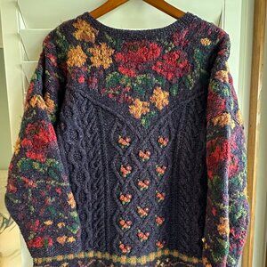 LAURA ASHLEY Vintage 1990's Sweater, size LARGE